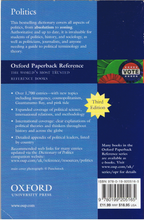 Load image into Gallery viewer, Oxford Concise Dictionary Of Politics