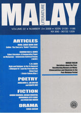 Load image into Gallery viewer, Malay Literature Volume 22 Number 2 2009