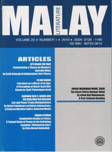 Load image into Gallery viewer, Malay Literature Volume 23 Number 1 2010