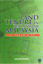Load image into Gallery viewer, Land Tenure In Peninsular Malaysia; Prospects For Reform